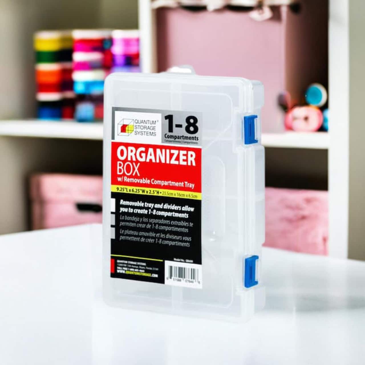 Quantum Storage Systems® Clear 1-6 Compartment Storage Boxes